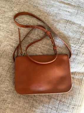 Madewell Brown Leather Crossbody Bag